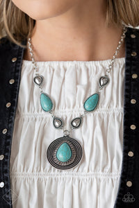 Paparazzi - Saguaro Soul Trek - Blue Necklace