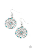 Paparazzi - Springtime Salutations - Blue Earrings