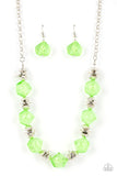 Paparazzi - Island Ice - Green Necklace