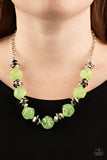 Paparazzi - Island Ice - Green Necklace