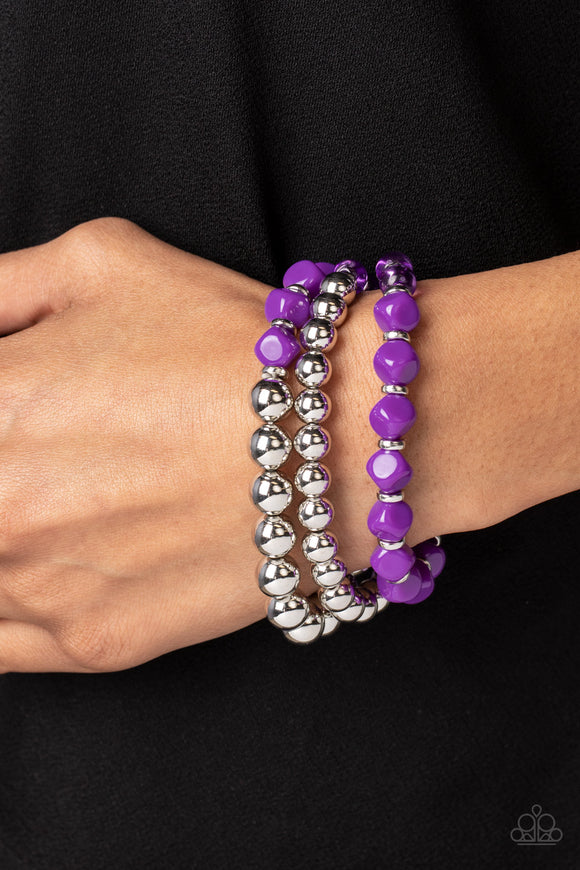 Paparazzi - Summer Sabbatical - Purple Bracelet