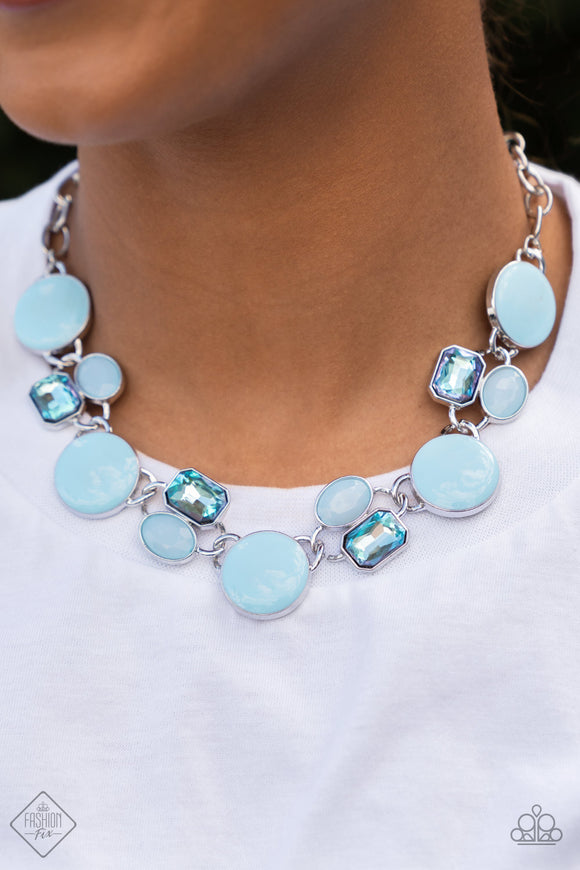 Paparazzi - Dreaming in MULTICOLOR - Blue Necklace