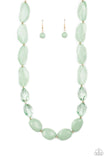 Paparazzi - Private Paradise - Green Necklace