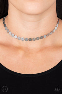 Paparazzi - Flash Mob Flicker - Silver Choker Necklace