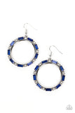 Paparazzi - Gritty Glow - Blue Earrings