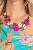 Paparazzi - Barefoot Beaches - Pink Necklace