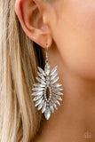 Paparazzi - Turn up the Luxe -  White Earrings