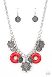 Paparazzi - Western Zen - Red Necklace