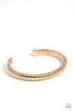 Paparazzi - Let It RIB - Gold Cuff Bracelet