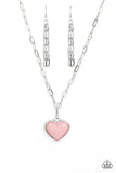 Paparazzi - Everlasting Endearment - Pink Heart Necklace