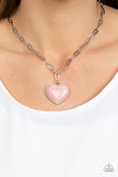 Paparazzi - Everlasting Endearment - Pink Heart Necklace
