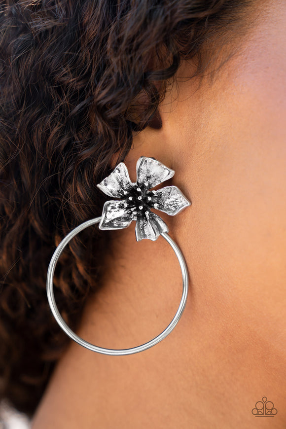 Paparazzi - Buttercup Bliss - Silver Earrings