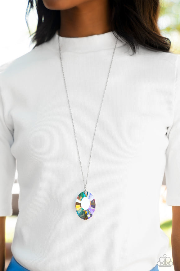 Paparazzi - Celestial Essence - Multicolored Iridescent Stone Necklace