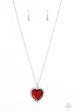 Paparazzi - Prismatically Twitterpated - Red Heart Pendant Necklace