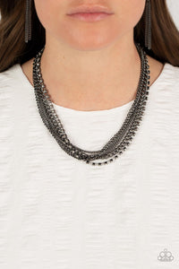 Paparazzi - Free to CHAINge My Mind - Black Necklace