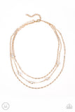 Paparazzi - Offshore Oasis - Gold Choker Necklace