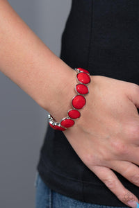 Paparazzi - Whimsical Glow - Red Bracelet