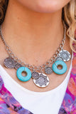 Paparazzi - Western Zen - Blue Necklace