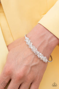 Paparazzi - BAUBLY Personality - White Bracelet