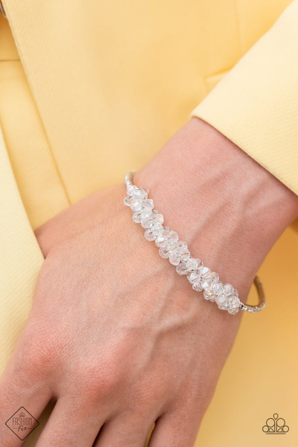 Paparazzi - BAUBLY Personality - White Bracelet