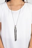 Paparazzi - Out of the SWAY - Black Long Necklace