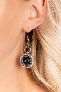 Paparazzi - Mojave Mogul - Black Earrings