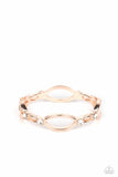 Paparazzi - Interwoven Illusion - Rose Gold Bracelet