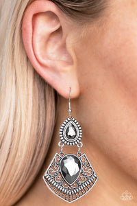 Paparazzi - Royal Remix -  Silver Earrings