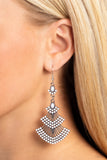 Paparazzi - Eastern Expression - White Earrings