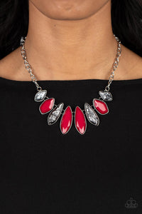 Paparazzi - Crystallized Couture - Red Necklace