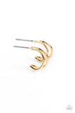 Paparazzi - Charming Crescents - Mini Gold Hoop Earrings 