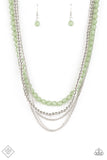 Paparazzi - Boardwalk Babe - Green Necklace