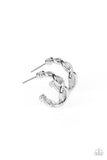 Paparazzi - Infinite Incandescence - Silver Hoop Earrings