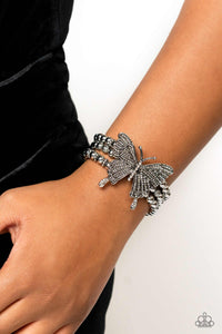 Paparazzi - First WINGS First - White Bracelet