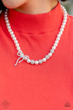 Paparazzi - Classy Cadenza -  White Pearl Necklace