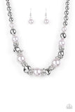 Paparazzi Accessories - Hollywood HAUTE Spot - Silver Necklace - Travona's Dazzling Jewels