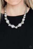 Paparazzi Accessories - Hollywood HAUTE Spot - Silver Necklace - Travona's Dazzling Jewels