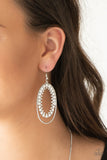 Paparazzi - Marry Into Money - White Earrings