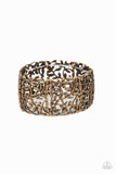 Paparazzi Verdantly Vintage - Brass Bracelet