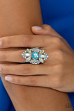 Paparazzi - GLISTEN Here! - Blue Iridescent Statement Ring