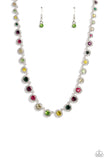 Paparazzi - Kaleidoscope Charm - Multicolored Necklace