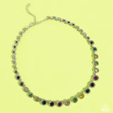 Paparazzi - Kaleidoscope Charm - Multicolored Necklace