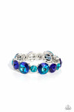 Paparazzi - Refreshing Radiance - Blue Stretch Bracelet