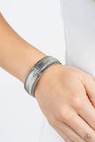 Paparazzi - Textile Tenor - Silver Bracelet