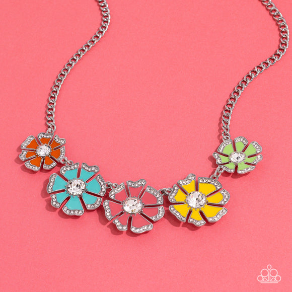 Paparazzi - Playful Posies - Multicolored Necklace