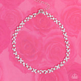 Paparazzi - Classy Couture - White Choker Necklace