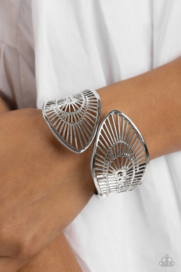 Paparazzi - Palatial Palms - Silver Bracelet