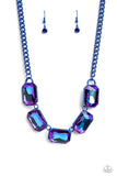 Paparazzi - Emerald City Couture - Blue Necklace