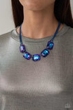 Paparazzi - Emerald City Couture - Blue Necklace