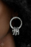 Paparazzi - Adorned Allegiance - White Earrings